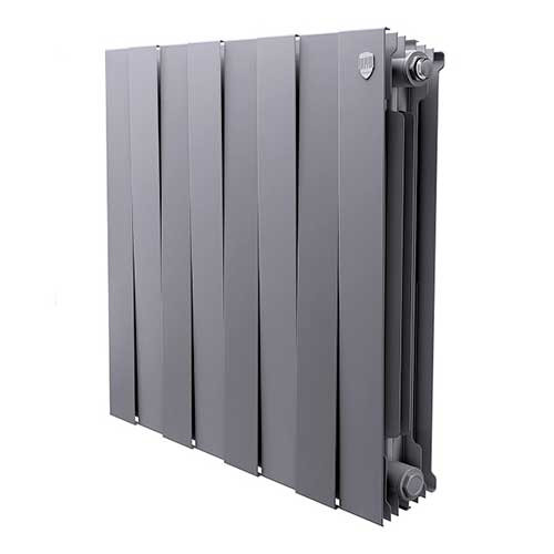 Радиатор биметаллический RoyalThermo PianoForte 500 Silver Satin 8 секций