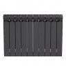 Радиатор биметаллический Rifar Monolit 500 Антрацит боковое подключение 10 секций