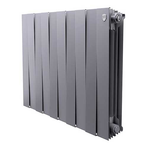 Радиатор биметаллический RoyalThermo PianoForte 500 Silver Satin 10 секций