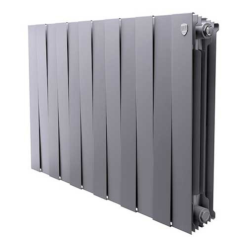 Радиатор биметаллический RoyalThermo PianoForte 500 Silver Satin 12 секций