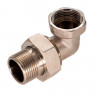 Американка угловое никелированное Zeissler ф1/2" ВР-НР под гайкой o-ring кольцо