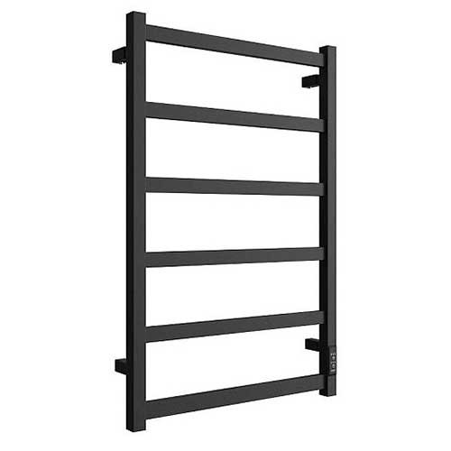 Полотенцесушитель электрический Stout Jazz quadro 800х500 мм черный матовый