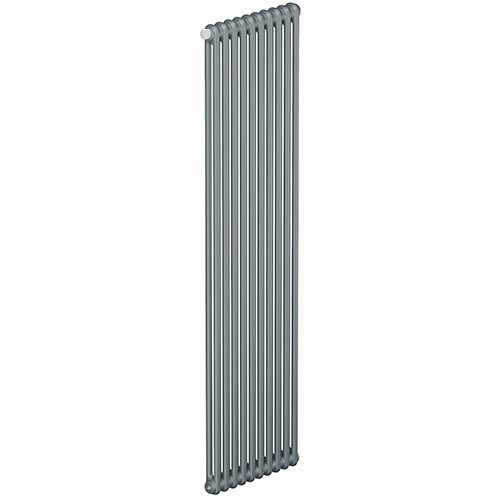 Вертикальный радиатор Rifar Tubog DV1 2180/12 нижнее подключение Титан