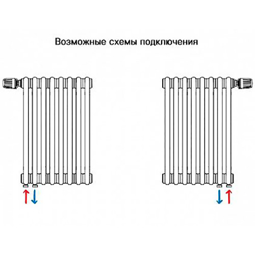 Вертикальный радиатор Rifar Tubog DV1 2180/04 нижнее подключение Антрацит
