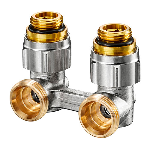 Узел Oventrop ZB нижнего подключения радиатора ф1/2" х 3/4" угловой