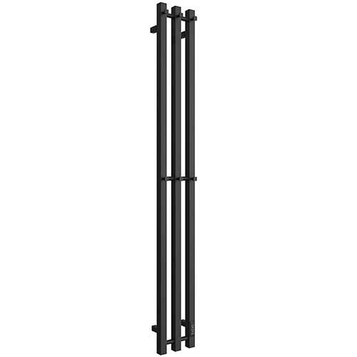 Полотенцесушитель электрический Stout Rock quadro 1200х120 мм черный матовый