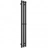Полотенцесушитель электрический Stout Rock quadro 1200х120 мм черный матовый