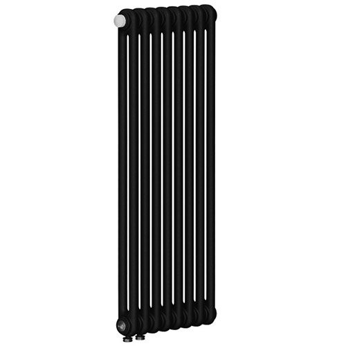 Вертикальный радиатор Rifar Tubog DV1 2180/10 нижнее подключение Антрацит