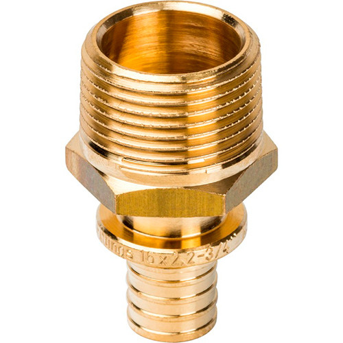 Переходник с наружной резьбой ф16xR 3/4" Stout