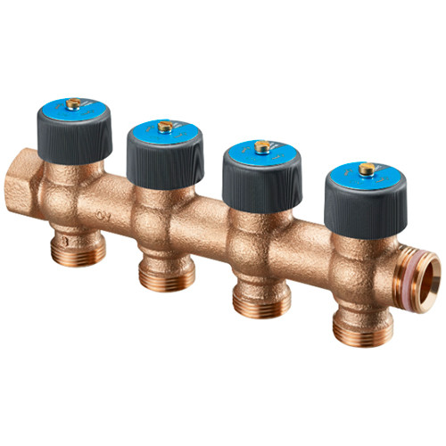 Коллектор Oventrop Multidis R ф3/4" х G 3/4" EU на 4 отвода