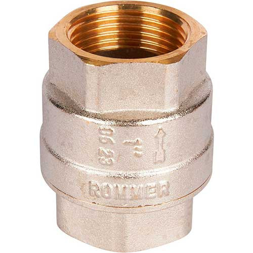 Клапан обратный Rommer ф1" с латунным золотником