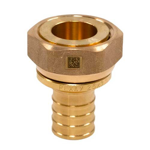 Переходник Рехау MX/MX+ ф20хG1/2" с накидной гайкой