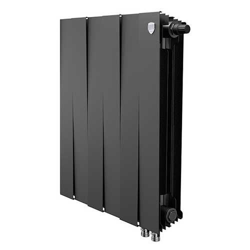 Радиатор биметаллический RoyalThermo PianoForte VDR80 500 Noir Sable 6 секций