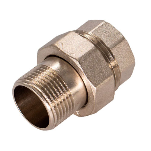 Американка никелированная Zeissler ф1 1/2" ВР-НР под прокладку