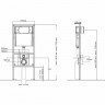 Инсталляция Millennium с круглой кнопкой черный matt