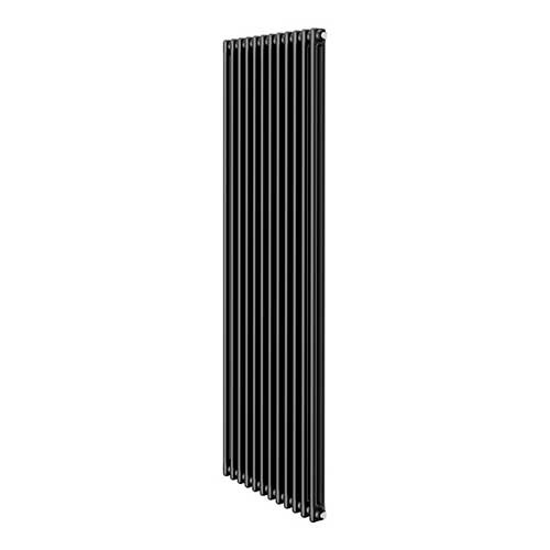 Вертикальный радиатор RoyalThermo Insignia C2180/12 боковое подключение Ral 9005