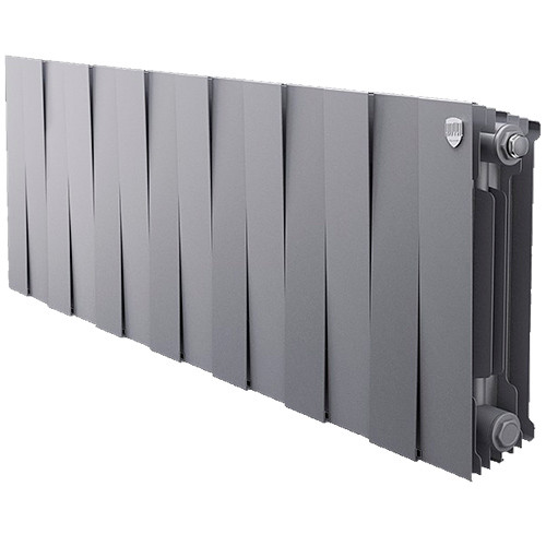Радиатор биметаллический RoyalThermo PianoForte 300 Silver Satin 14 секций