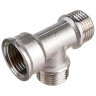 Тройник никелированный Zeissler ф1/2" ВНН