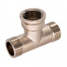 Тройник никелированный Zeissler ф1/2" НВН