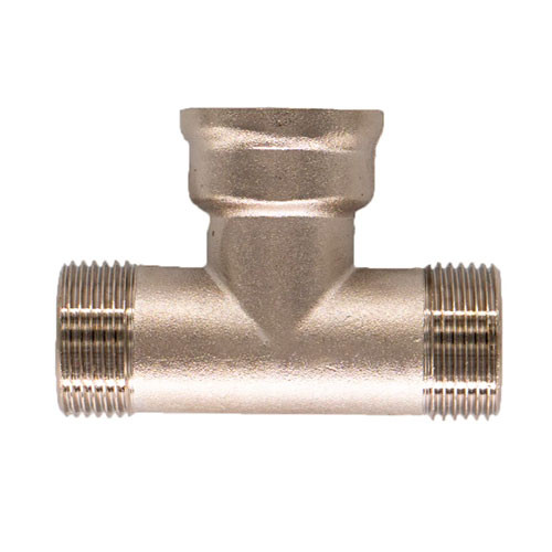 Тройник никелированный Zeissler ф1/2" НВН