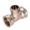 Тройник никелированный Zeissler ф1/2" ВНВ