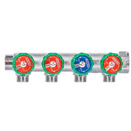Коллектор Zeissler ф1" х 3/4" EU на 4 отвода