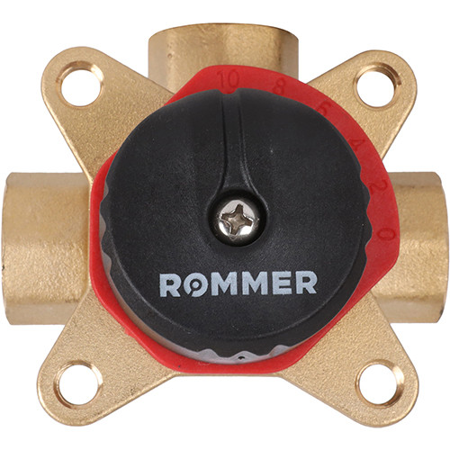 Трехходовой смесительный клапан Rommer ф1" KVs 10