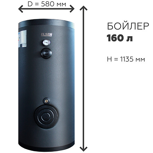 Бойлер Elsen косвенного нагрева EWH 160 внешнее покрытие SmartCover