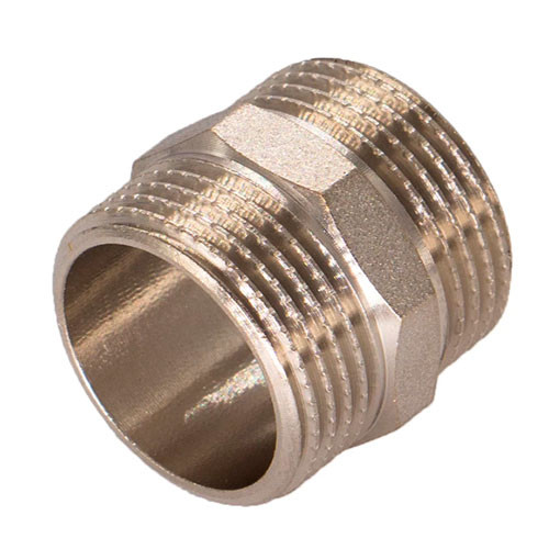 Ниппель никелированный Zeissler ф2" наружная резьба