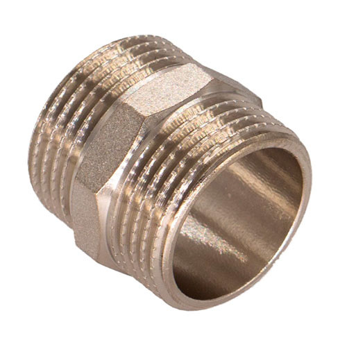 Ниппель никелированный Zeissler ф2" наружная резьба