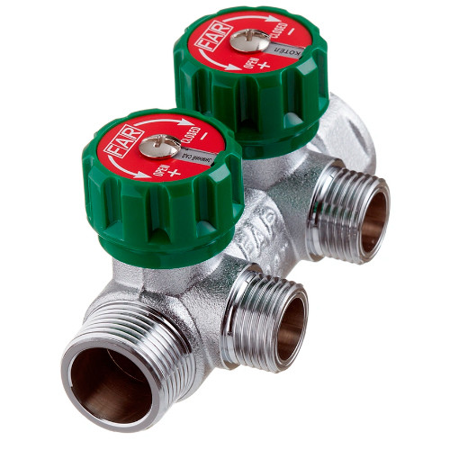 Коллектор Far MultiFar ф3/4" х 1/2" EU на 2 отвода