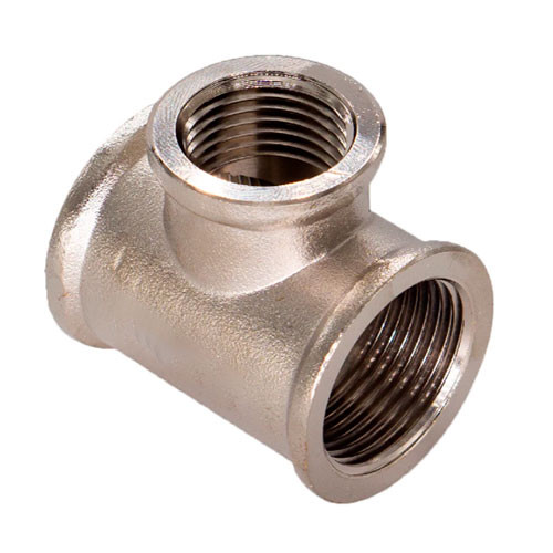 Тройник никелированный Zeissler ф1"х1/2"х1" внутренняя резьба