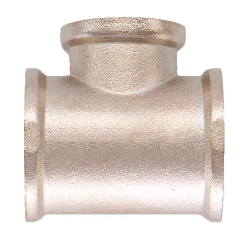 Тройник никелированный Zeissler ф1"х1/2"х1" внутренняя резьба