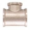 Тройник никелированный Zeissler ф1"х1/2"х1" внутренняя резьба
