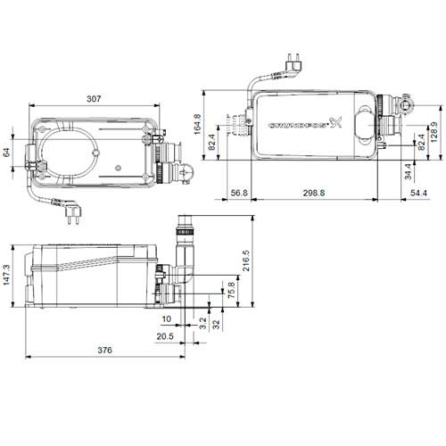 Насос канализационный Grundfos Sololift2 D-2