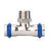 Пресс-тройник Zeissler ф18 мм х 1/2" х 18 мм ВПр-НР-ВПр