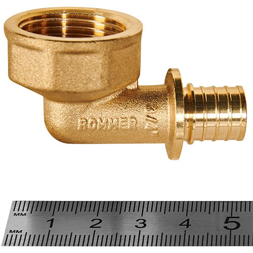 Угольник Rommer ф16 мм х Rp3/4" с внутренней резьбой