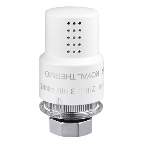 Термоголовка Royal Thermo жидкостная Design М30х1.5 белый