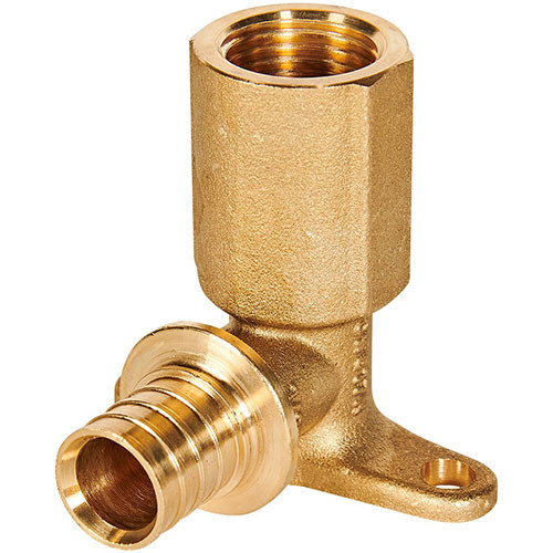 Угольник настенный Rommer ф20 мм х Rp1/2" с длинным нарезным патрубком
