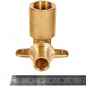 Угольник настенный Rommer ф20 мм х Rp1/2" с длинным нарезным патрубком