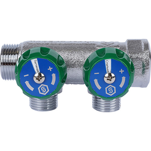 Коллектор Stout ф3/4" х 1/2" TP на 2 отвода