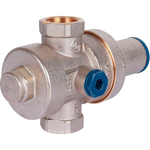 Редуктор давления PN25 Stout ф1/2" ВР-ВР с выходом под манометр