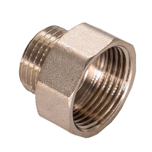 Переходник никелированный Zeissler ф2" ВР х 1 1/2" НР под ключ