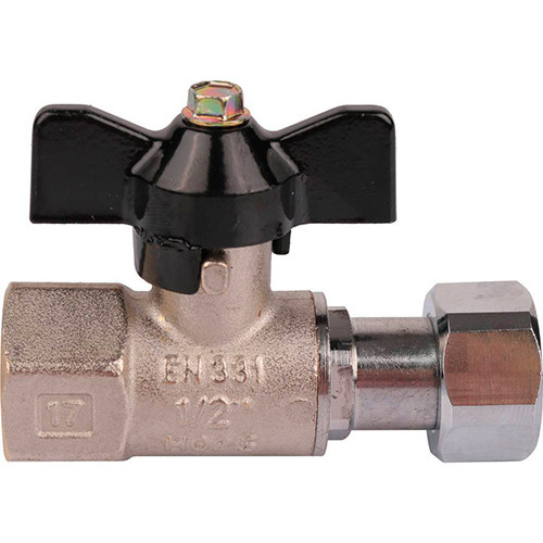Кран шаровой Stout ф3/4" накидная гайка/внутренняя резьба