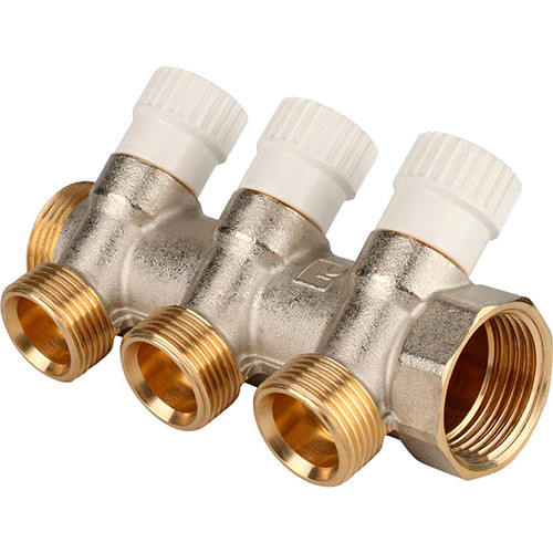 Коллектор распределительный Stout ф1" х 3/4" EU на 3 отвода