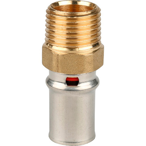 Пресс-муфта с наружной резьбой Stout ф20х1/2"