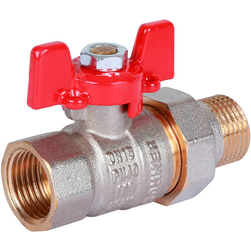 Кран шаровой полнопроходной Rommer ф1 1/4" с разъемным соединением