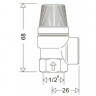 Клапан предохранительный Tim ф1/2" х 1/2" 3 бар