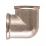 Угольник никелированный Zeissler ф3/4"х1/2" внутренняя резьба