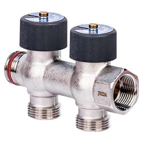 Коллектор Zeissler ф3/4" х G 3/4" EU на 2 отвода